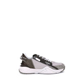 Fendi Beige Calf Leather Bos Taurus Low Top Sneakers